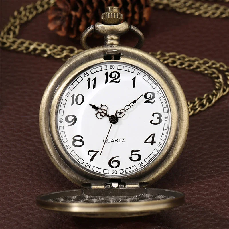 Vintage Charm Black Unisex Fashion Roman Number Quartz Steampunk Pocket Watch Women Man Necklace Pendant with Chain Gift