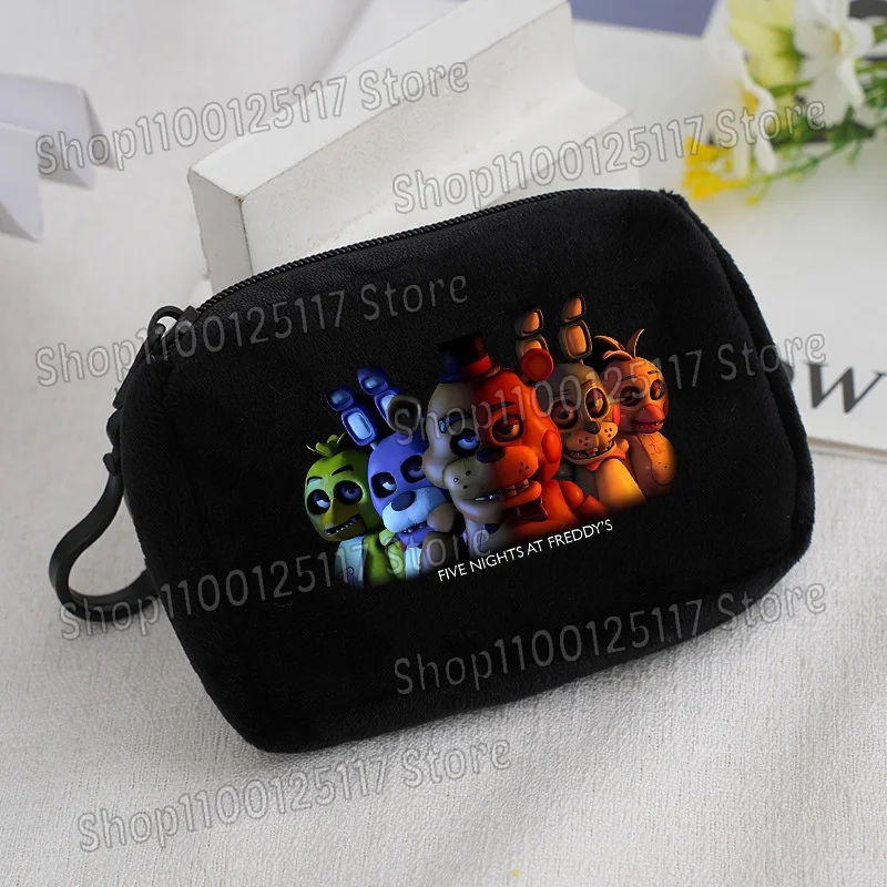 Cute Coin Purse with Key Ring - Soft Zipper Square Wallet and Card Holder with Hanging Accessories