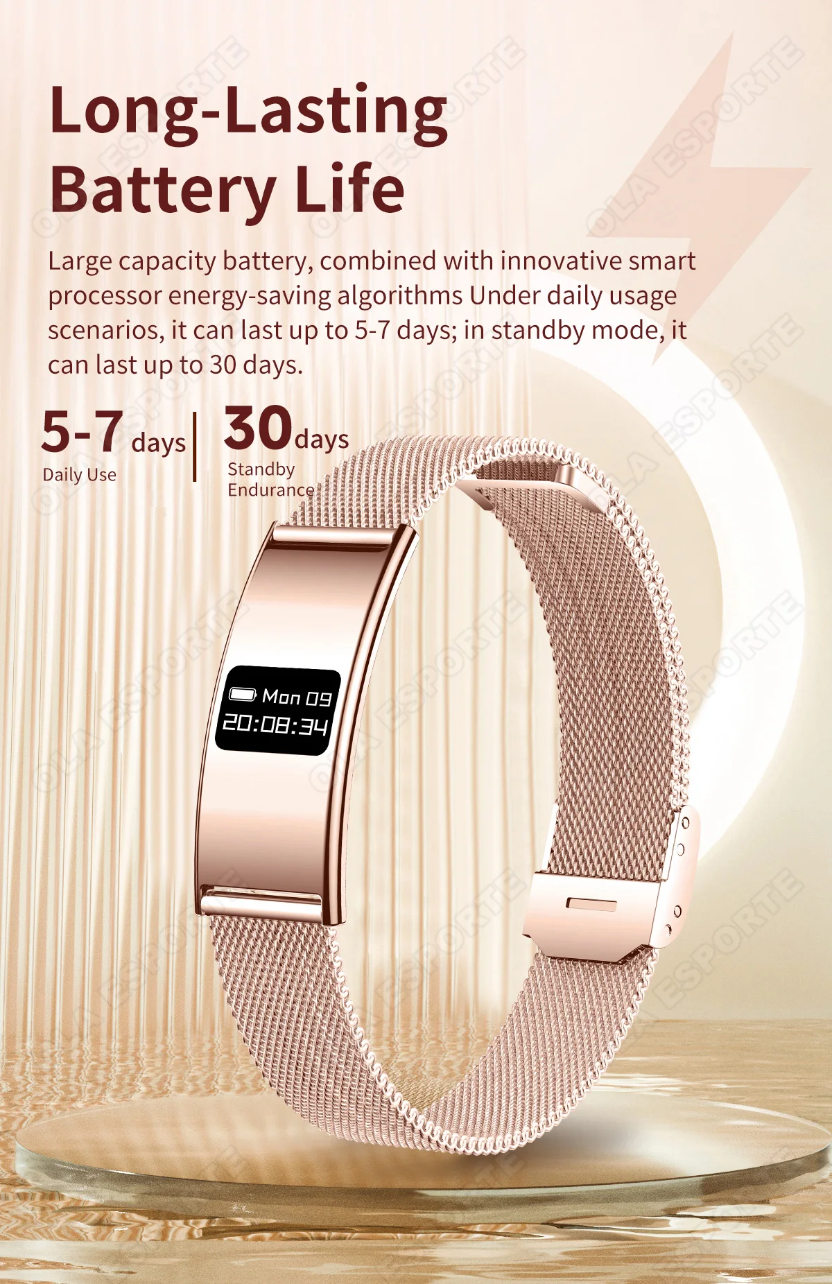 Smart Fitness Armband mit Herzfrequenz
