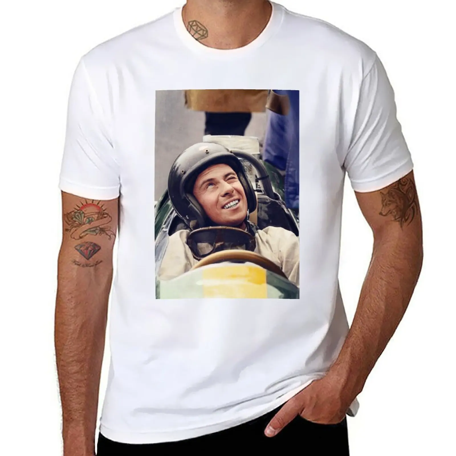 

New Jim Clark in his Lotus T-Shirt funny t shirt oversized t shirts Blouse boys animal print shirt men clothing