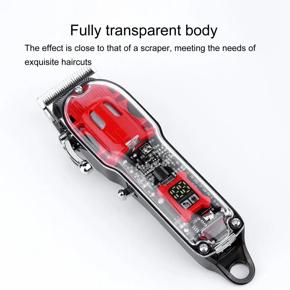 JM-200 Hair Cutter Transparent Sharp 3 Colors Optional Portable Electric Hair Clipper for Adult 5