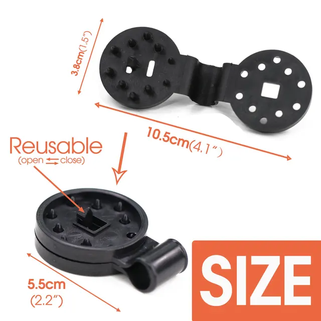 50-100 Százalék Műanyag Árnyékháló Rögzítése Clapp Árnyék Háló Brossok Hálózat Klip Árnyékoláshoz Kemping Üvegházhatású Grommet Kerítéshálózat Horog - Image 2