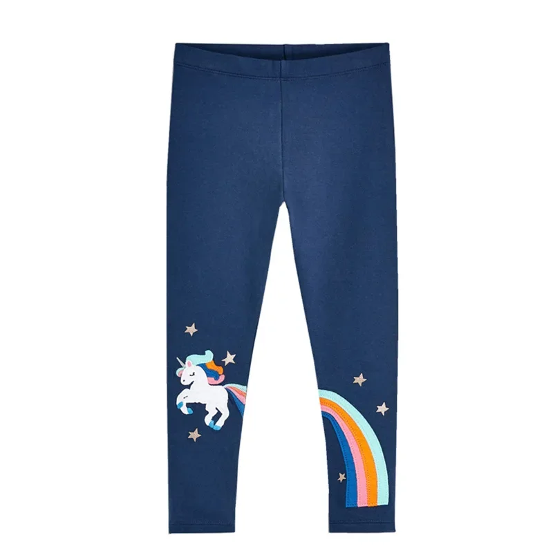 2 3 4 5 6 7 Years Girls Leggings 100% Cotton Girl's Trousers Little Girls Pants Skinny Cartoon Kids Children Leggings Trousers 5