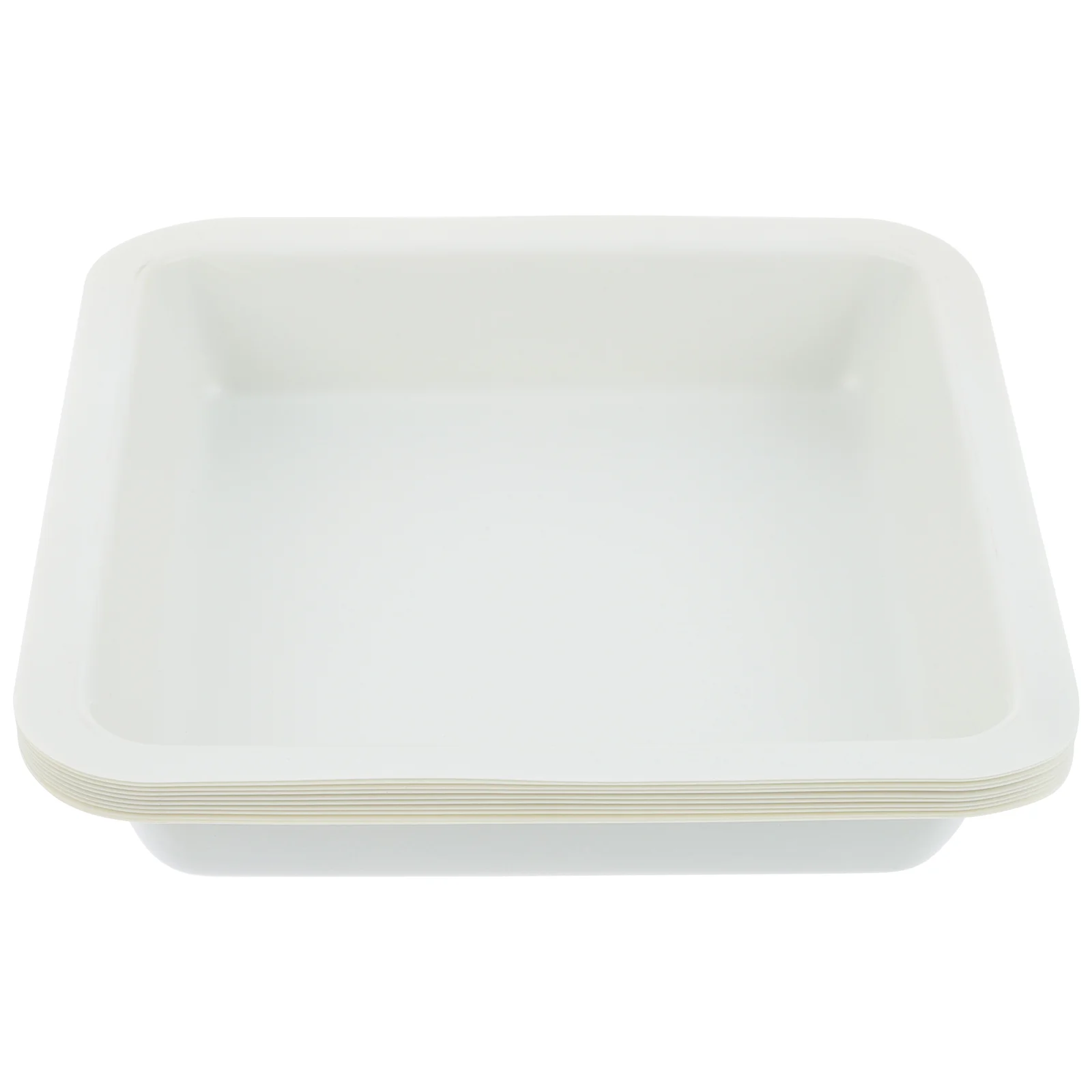 

10 Pcs Weighing Boat Disposable Plastic Square Dishes Anti-Static Plates Tray Labs Trays