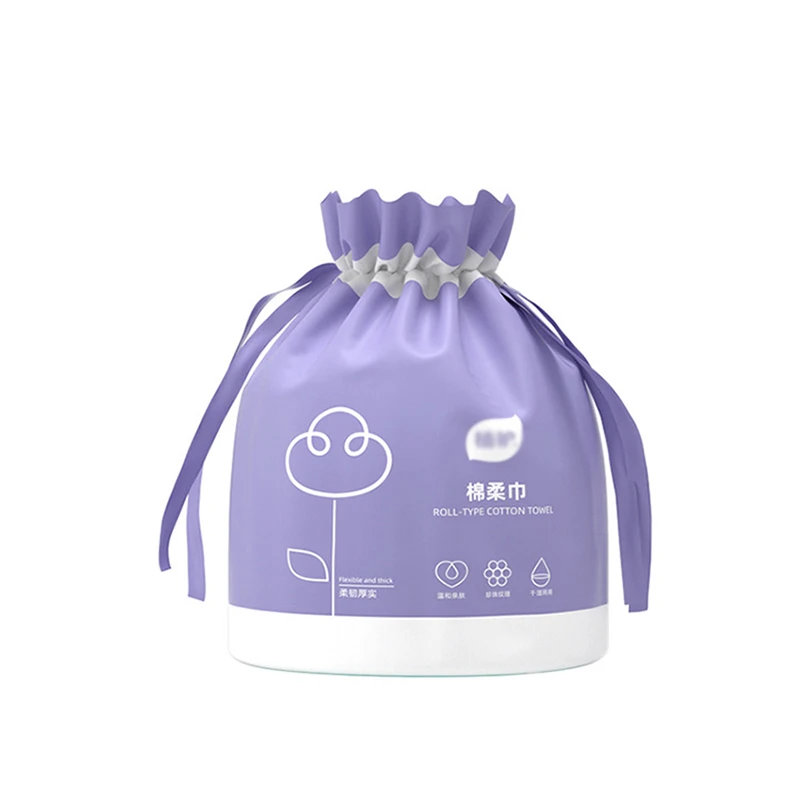 40 Sheets Soft Disposable Face Cleaning Towel Thick Cotton Facial Wipes Makeup Cleaning Skincare Wash Cloth Roll Tissue