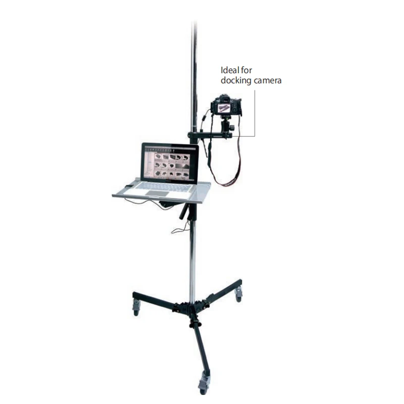 KUPO 390M Steel Column Roller Stand US-KS301912, Spring-loaded Sliding Arm US-KG015711