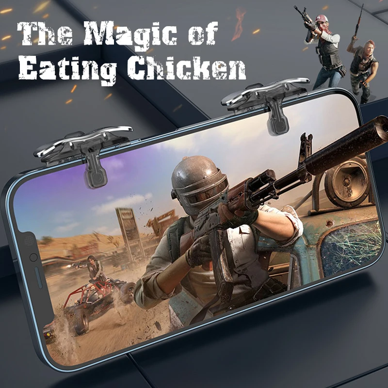 X8 Smartphone Mobile Gaming Trigger Per Pubg Mobile Gamepad Fire Aim Button L1R1 Key Shooter Pubg Controller Trigger