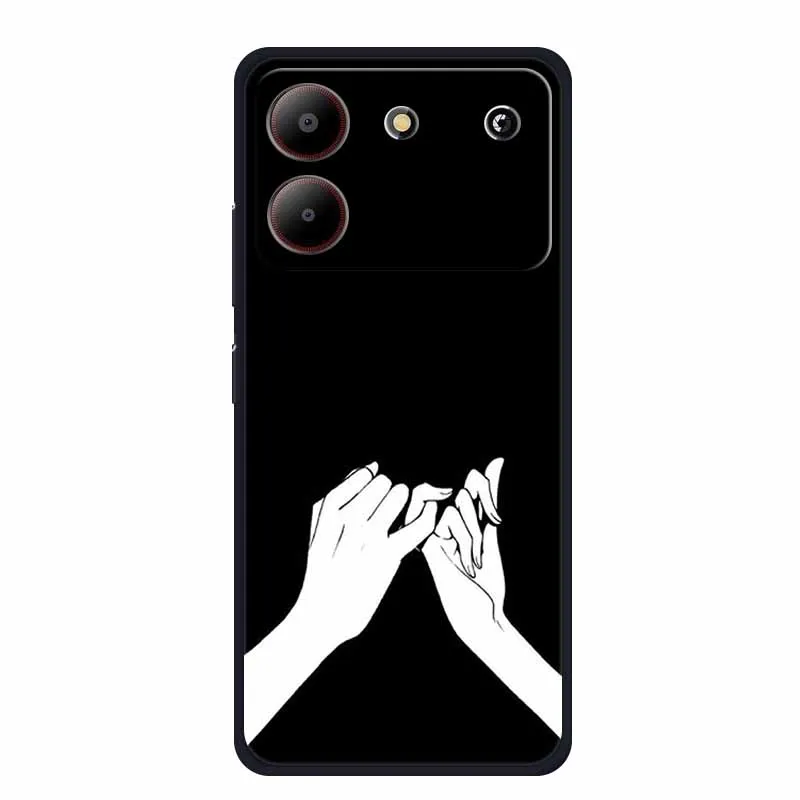 Sleek Black Silicone Soft Back Cover Case