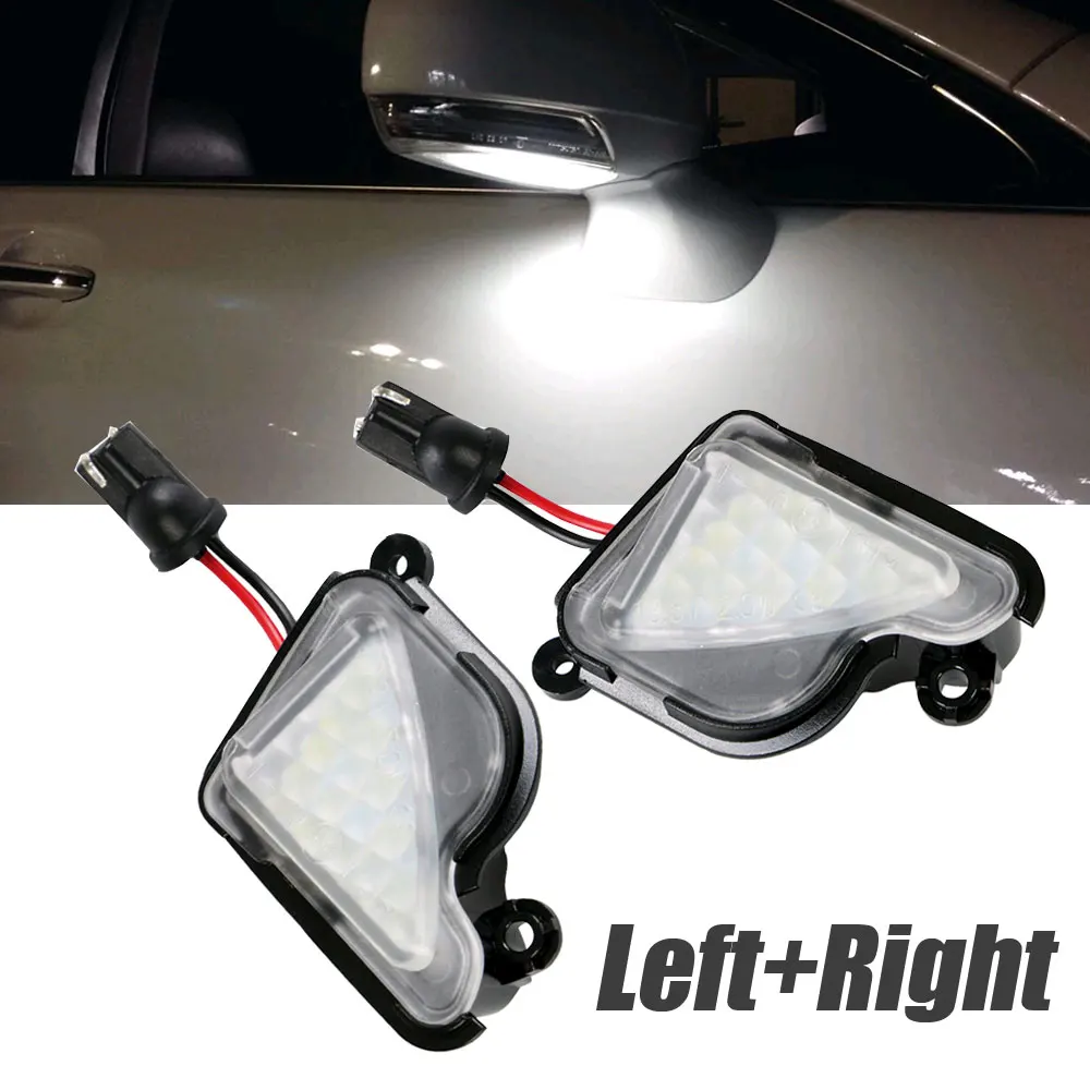 2Pcs Car Rear View Side Mirror Lamp Car Pathway Lights 12V Led Lamps Accessori Automobilistici Per Skoda Octavia 2 3 Superb