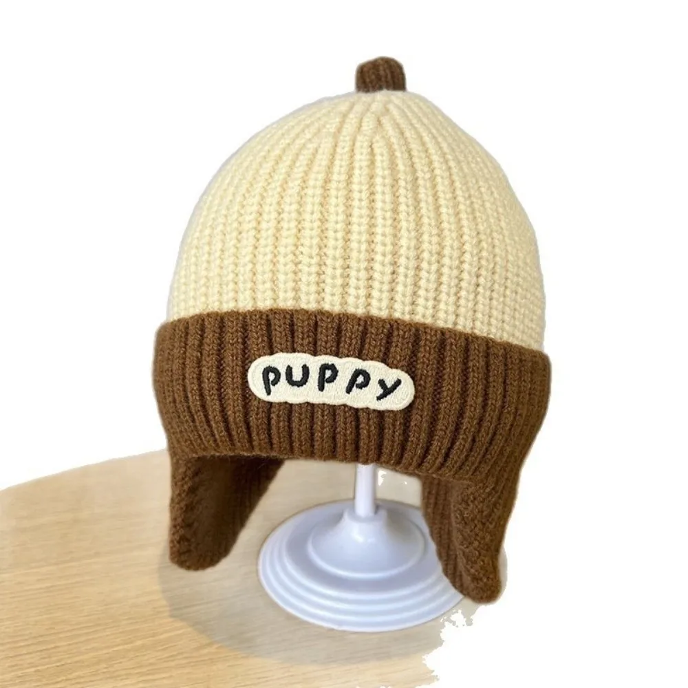 New Knitted Pacifier Pullover Cap Warm Coldproof Ear Protection Hat Windproof Beanie Hat 0-3Y