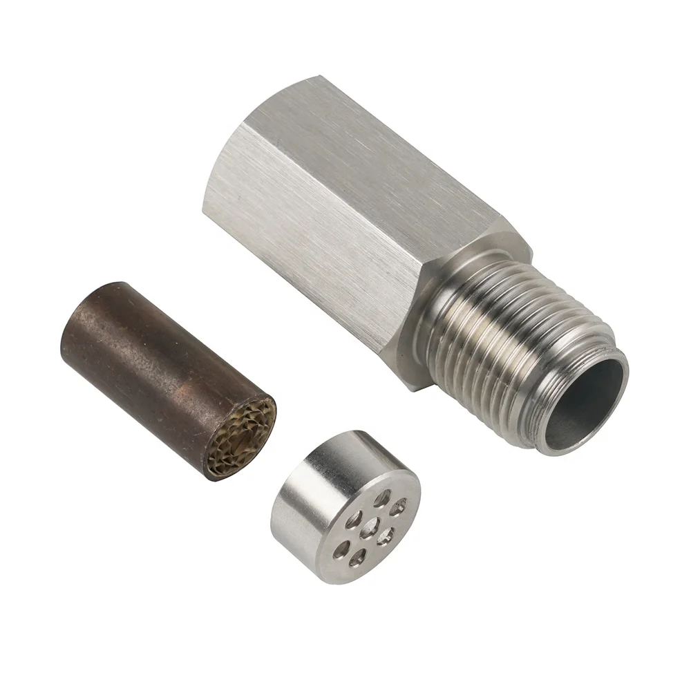 Oxygen Sensor Adapter Car Check Engine Light Fix Catalytic Mesh Oxygen O2 Sensor Spacer Adapter Mini Catalytic Converter