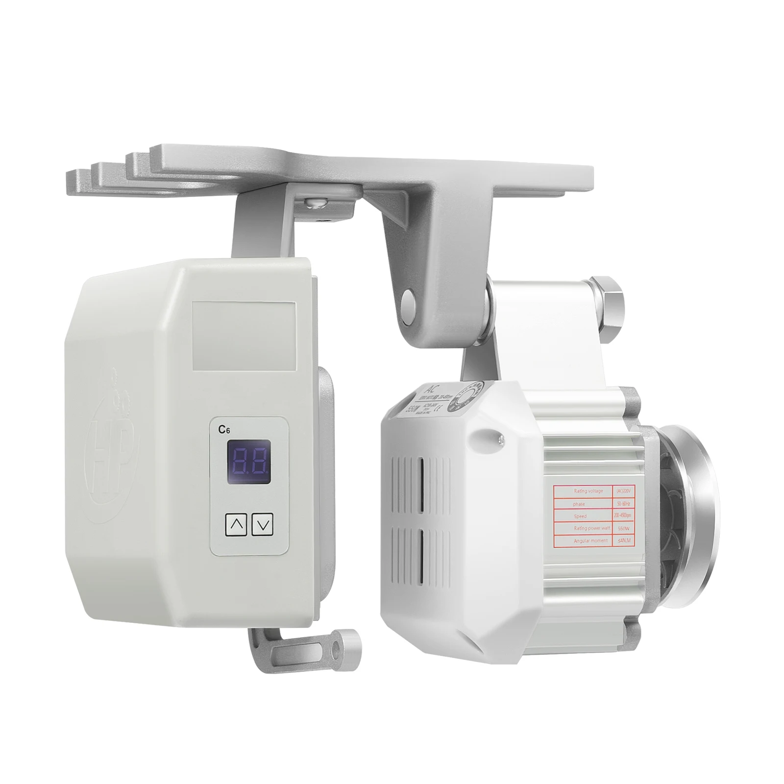 550W Sewing Machine Motor 200-4500RPM Adjustable Speed Dual Rotation Industrial Sewing Machine Electric Servo Motor 220V EU Plug