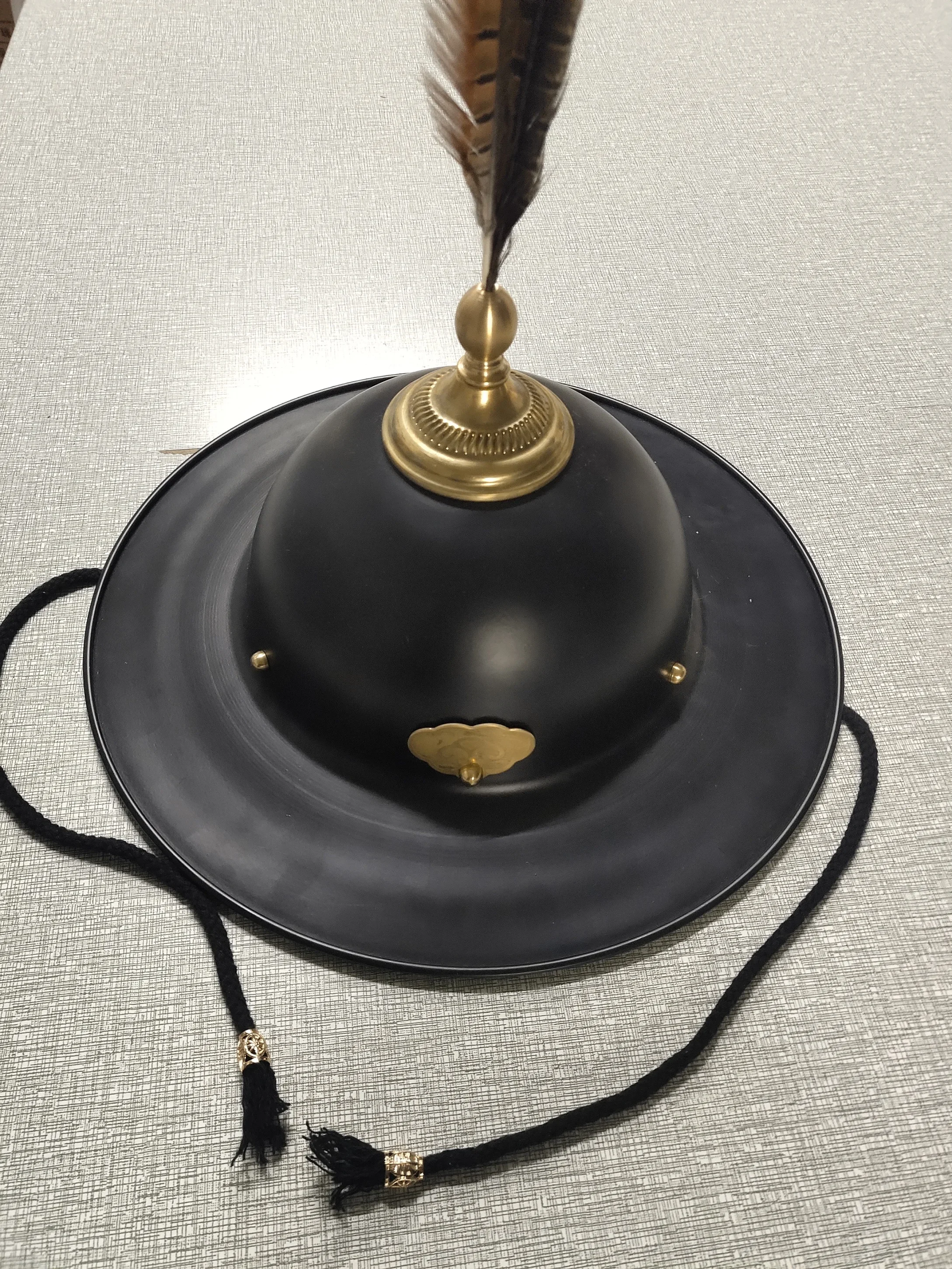 

Iron Caps Men Ancient Chinese Ming Dynasty Hanfu Bucket Helmet Hat Cosplay Accessories Armguards Hanfu Aluminium Caps For Men