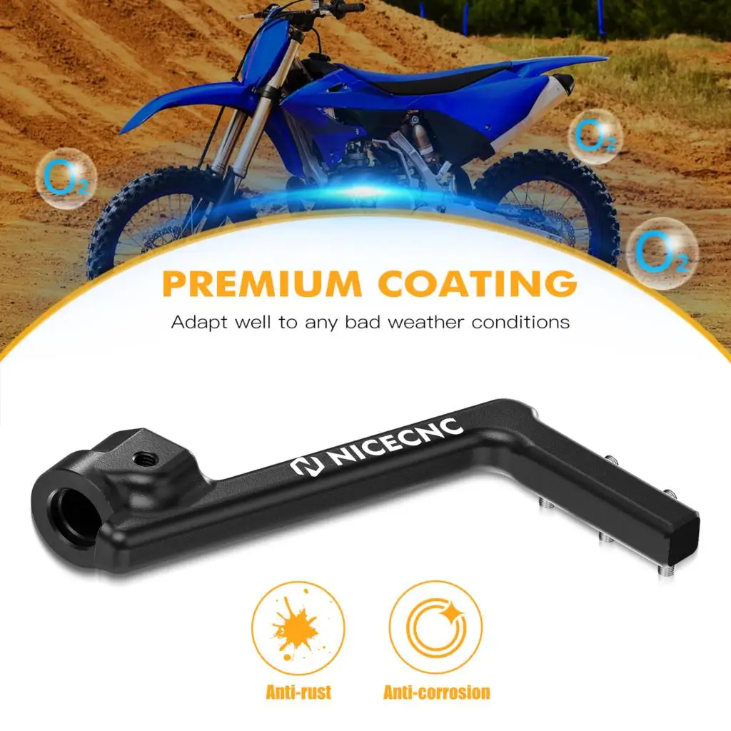 NICECNC Für Yamaha YZ85 2002-2018 2017 2016 2015 2014 Motorrad Aluminium Geschmiedeter Kickstarterhebel Pedal 5PA-15620-01-00 – Detail 4
