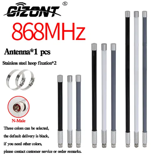 868MHz Fiberglass Antenna Outdoor OMNI Antenna 868 MHz Helium Bobcat Miner  Hotspot Antennas for Meshtastic Lorawan Long Range N