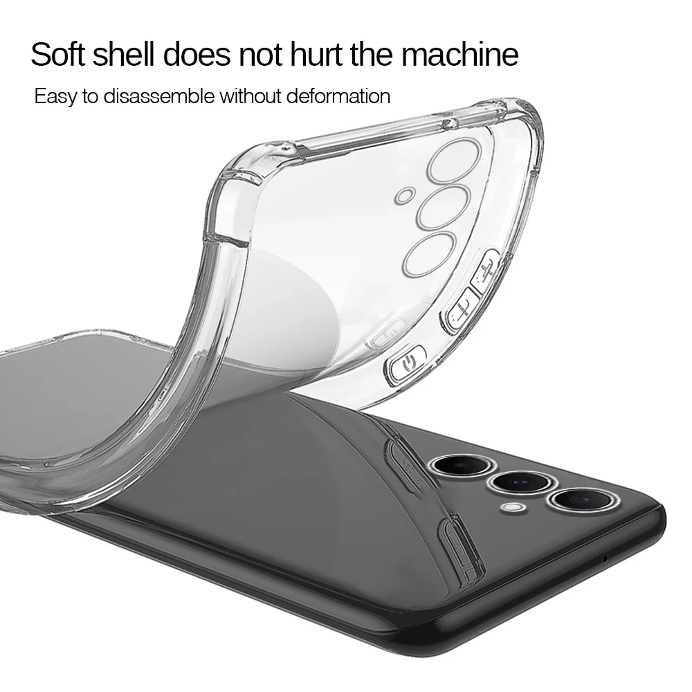 Shockproof Clear Silicone Soft Phone Case - Ultra Thin Cover