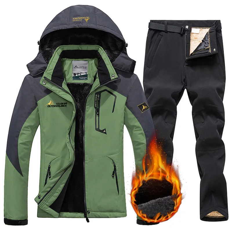 Women Ski Suit Jacket Pants Snow Coat Windbreaker Raincoat Outfits winter jacket ski jacket women ski pants