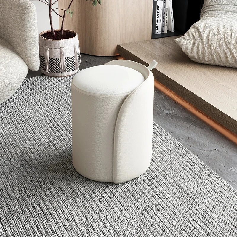 Nail Shoes Foot Stool Fabric Gaming Natural Car Office Kitchen Work Small Footrest Living Room Hocker Modern Furniture CX003JR