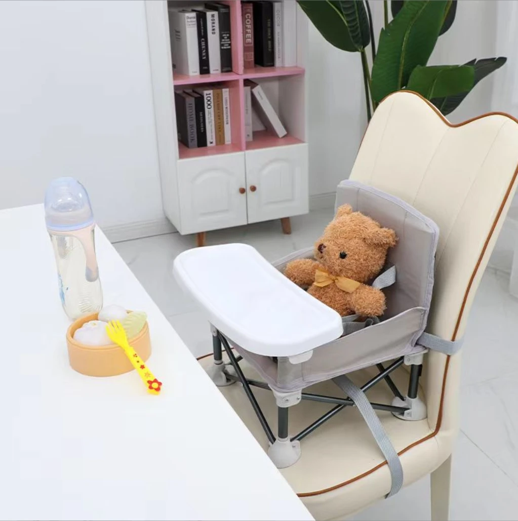 Aluminium Alloy Foldable Portable Compact Baby Chair With Safe Belt For Indoor Outdoor Use Easy Travel For Camping Picnics foldable baby chair