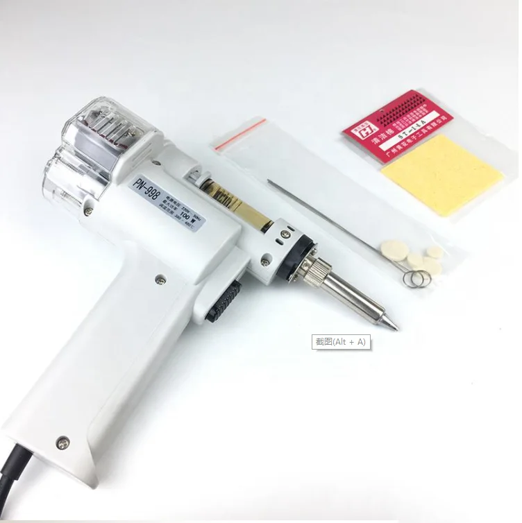 

S-998P PN-998 Electric Vacuum Double-Pump Solder Sucker Desoldering Gun Soldering Iron 100W