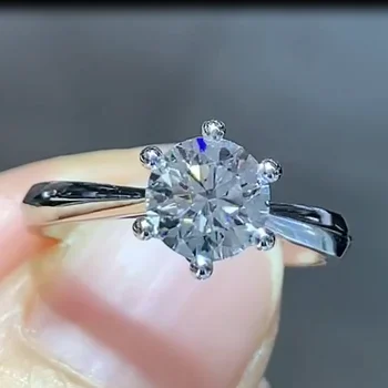 1.006CT Round Lab Diamond Engagement Ring 1