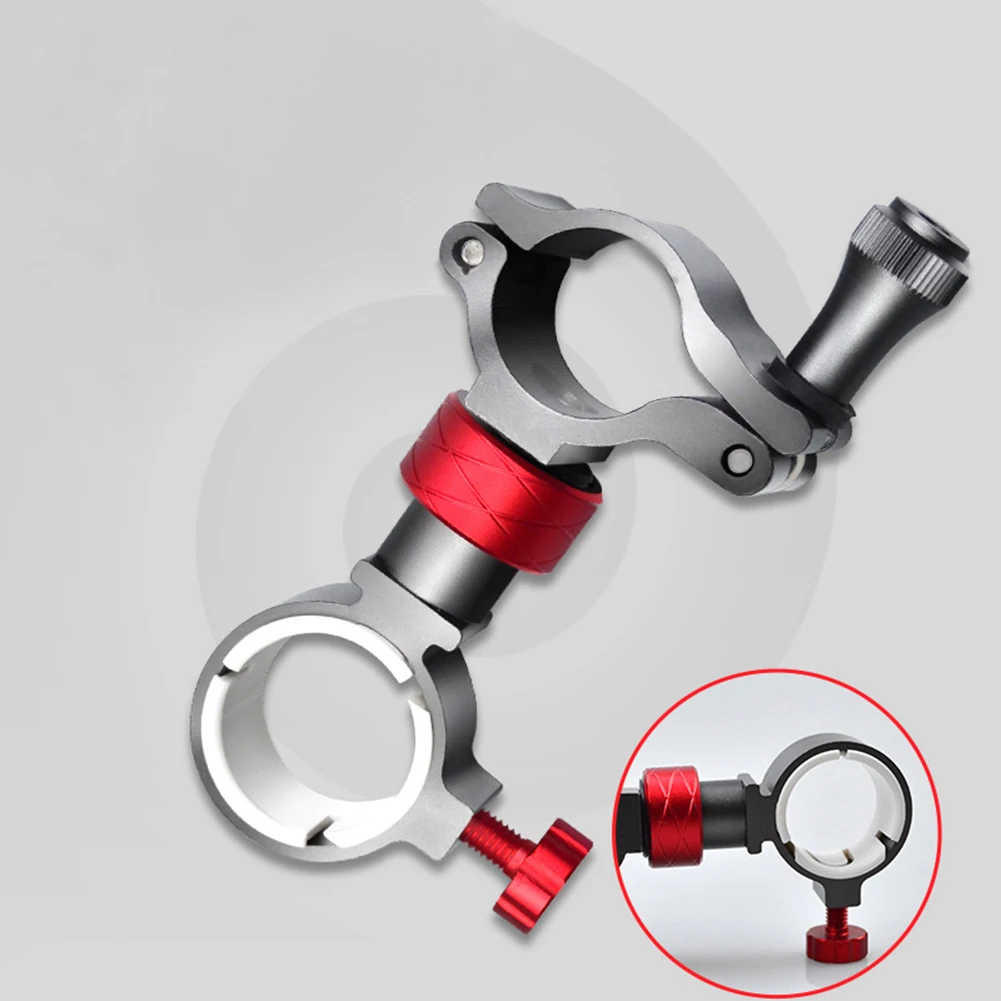 Fishing Chair Umbrella Holder 360-degree Rotatable Aluminum Alloy Clamp Bracket Umbrella Mount Clip For Fish Chair