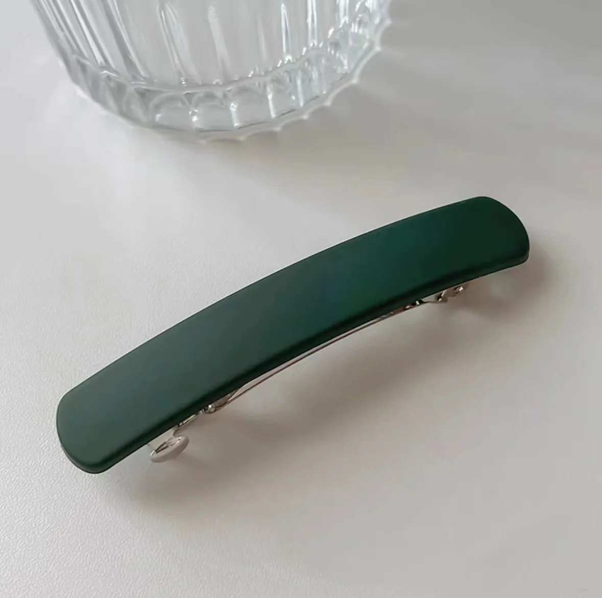 Elegante matte haarclip voor dames sterke grip haaraccessoire_voghion.com