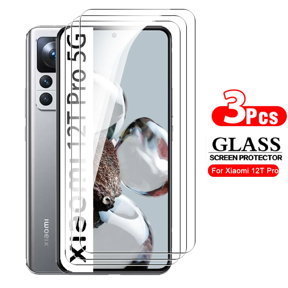 

Protective Glass For Xiaomi 12T Pro 5G 3Pcs Tempered Glass Screen Protector Xaomi Xiomi Mi 12TPro T12 Xiaomi12T Mi12Tpro 6.67''