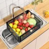Kitchen Shelf With Drawer Multifunctional Storage Rack Fruits Vegetables Storage Cart Organizer With Wheels Bar Carts Cabinets 6
