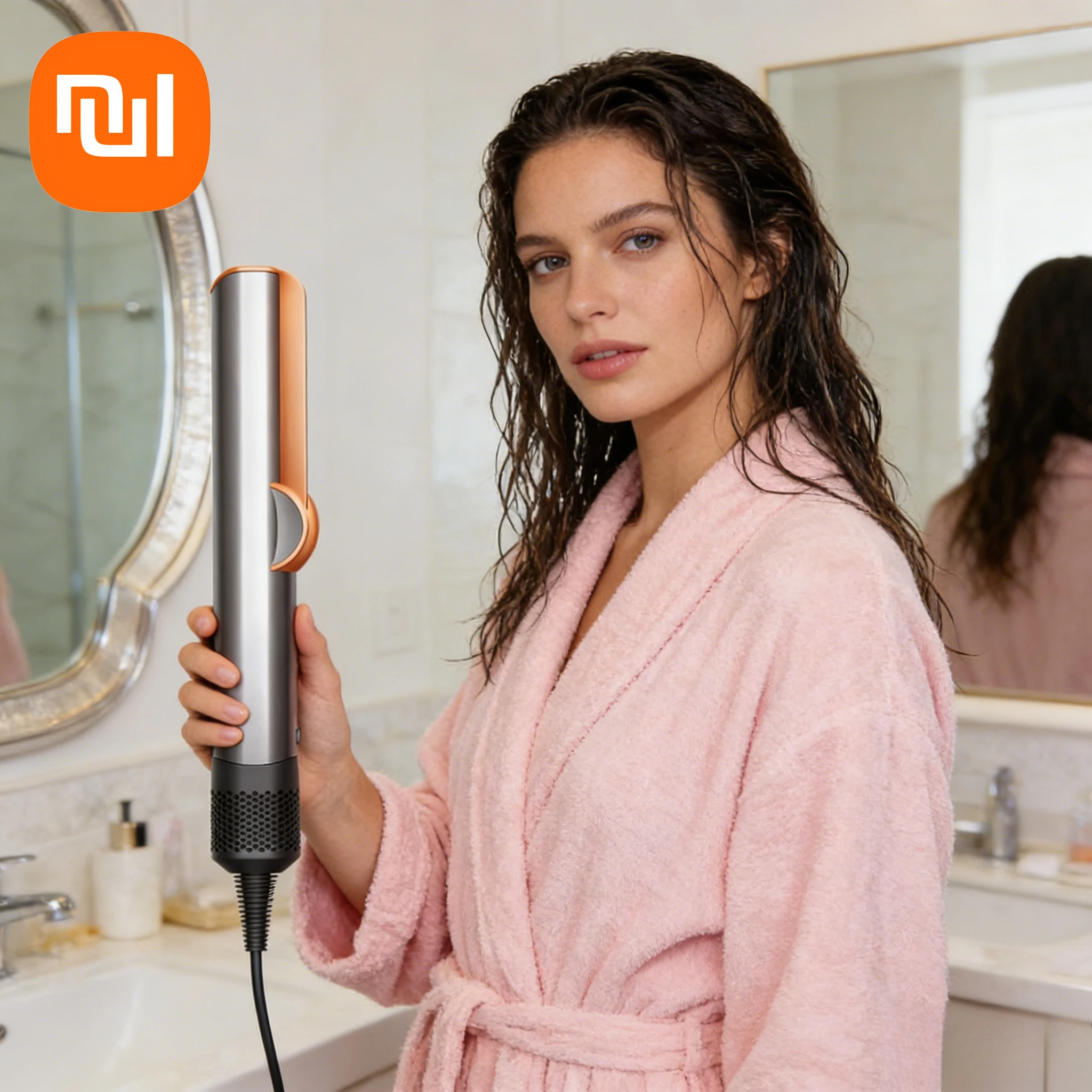 Sèche-cheveux et lisseur 2-en-1 à ions négatifs : Outil de coiffage professionnel à double usage pour cheveux humides ou secs (UE) 1 Sèche-cheveux et lisseur 2-en-1 à ions négatifs : Outil de coiffage professionnel à double usage pour cheveux humides ou secs (UE) 1