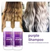 Purple Shampoo Blonde Platinum Bleached Silver Gray Remove Yellow Tones Brassiness Shampoo Nourishing Beauty Care 2