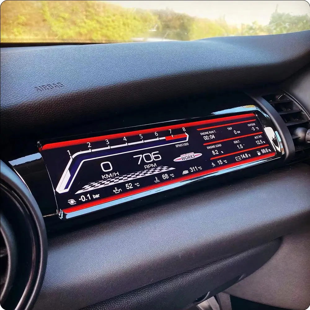 BMW 미니 쿠퍼용 디지털 클러스터, 자동차 라디오 멀티미디어 플레이어, 자동 지능형 속도 측정, F55, F56, F57 2015-2020