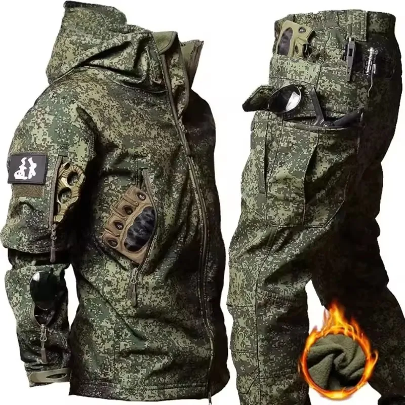 Tactical Waterproof Fleece Jacket for Men
