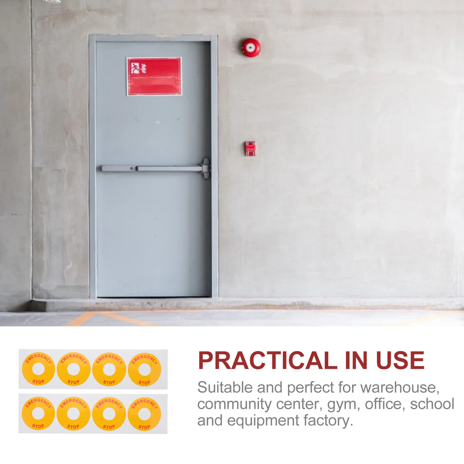 Рисунок 2 - наклейки на кнопки аварийной о