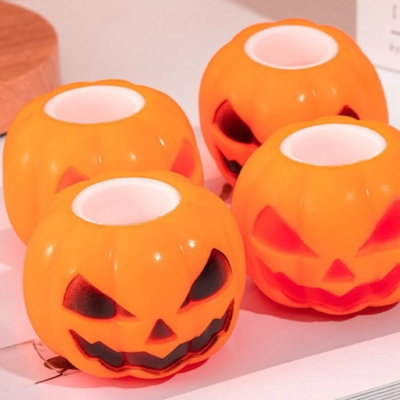 Kawaii Funny Pumpkin Halloween Ghost Squeezing Toy Stress Relieving for Children Pinch Anti-stress Slow Rebound TPR Party