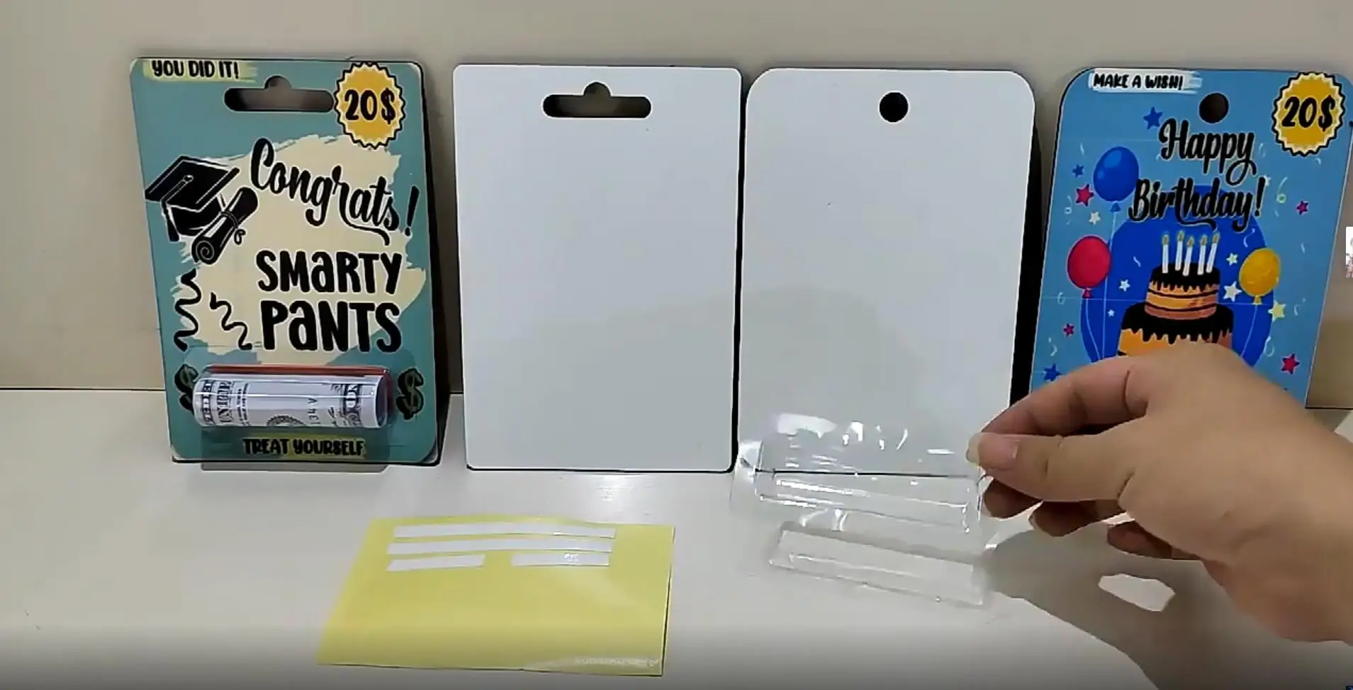 Sublimação Blanks para Presentes Personalizados Cartões de Dinheiro 150*100*3 mm 20 Pcs Lot - Imagem 6