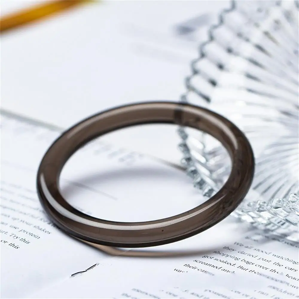 Natural Oily Ice Transparent Obsidian Bangle High-grade Exquisite Luxury Quality Fashion Jewelry Wedding Souvenir Holiday Gift
