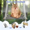 Foldable Cat Hanging Bed Window Suction Cups Pet Hammock Aerial House Kitten Climbing Seat Comfortable Pet Accessories 4