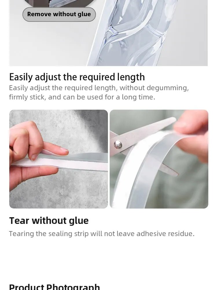 Description Picture 6 of itemSelf Adhesive Door And Window Sealing Strip 25mmx5m Door Bottom Windproof Paste Window Insulation Glass Door Sound Insulation