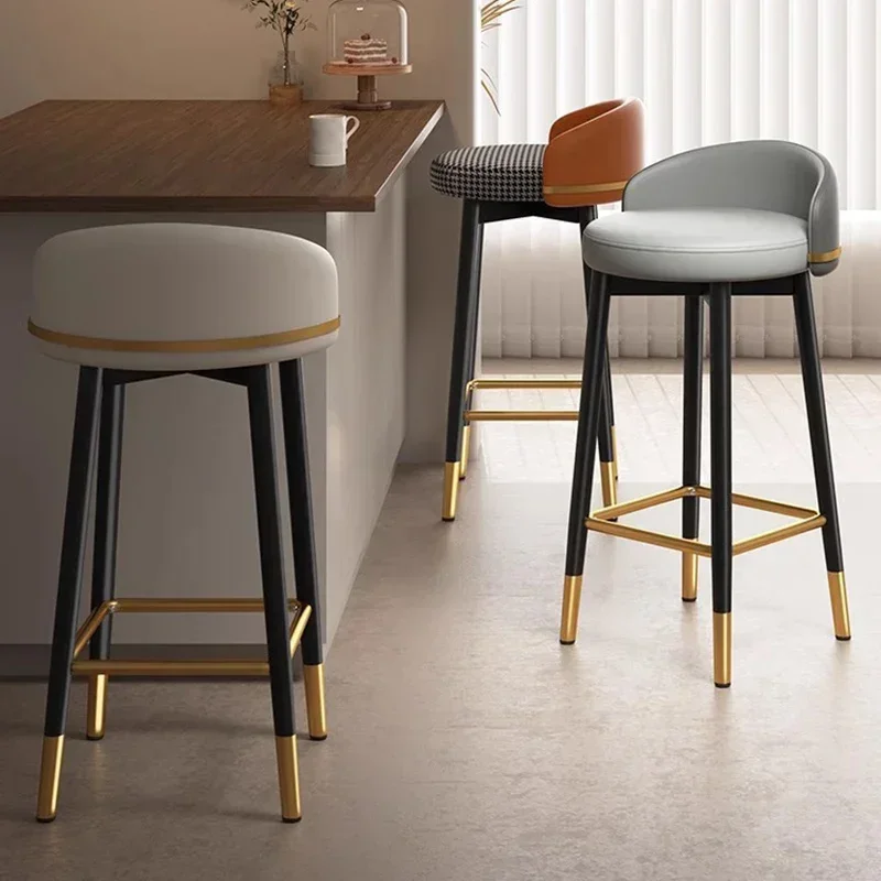 

Industrial Salon Bar Chair Kitchen Office European Reception Desk Bar Stool Minimalist Black Taburetes Altos Home Furnitures