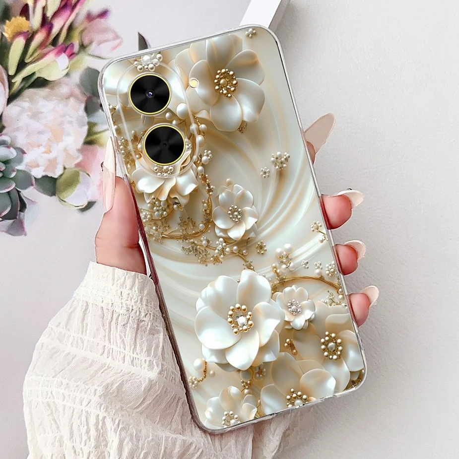 Luxury Painted Soft Silicone Phone Case - Artistic Design Cover