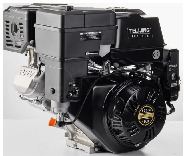 OHV factory gasoline engine 500cc 19.5hp engine double cylinder 4 stroke gasoline with recoil or electric start