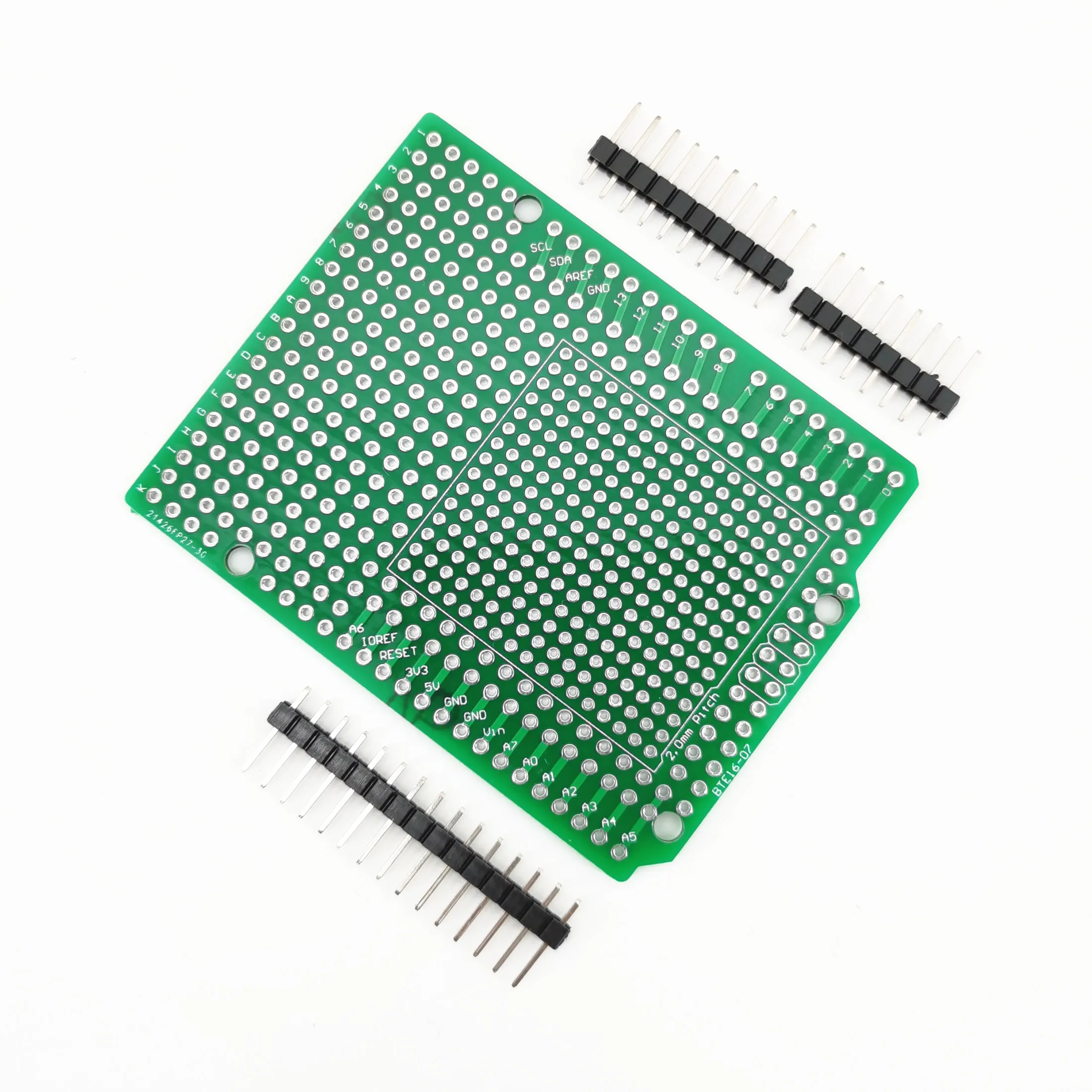 2.54mm UNO R3 Prototype Shield PCB Board For Arduino – Atmega328P, Breadboard Pitch - View #2