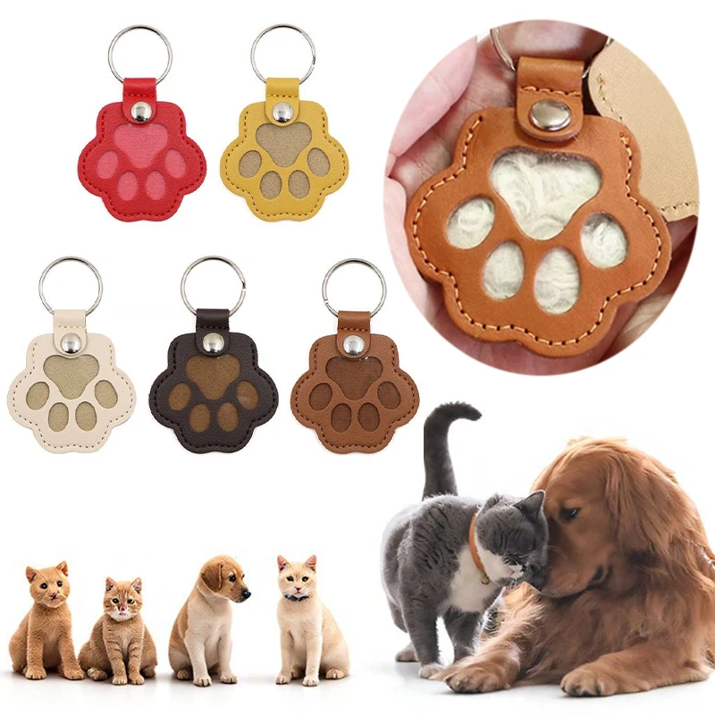 Pet Hair Memorial Keychain PU Leather Keepsake Locket for Cat Dog Fur Pet Hair Storage Pendant Handbag Hanging Accessories Pet Hair Memorial Keychain PU Leather Keepsake Locket for Cat Dog Fur Pet Hair Storage Pendant Handbag Hanging Accessories