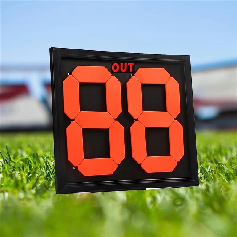 Football Soccer Substitution Card Board For Competition Practice Double-Sided Display 2-Digit Substitution Card