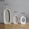 Ceramic Small Mouth Vase Flower Arrangement Dried Flower Vase Decorative Vases Ornament Decoration Crafts Home Accessories Vases 5