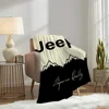 Fashion Logo Racing Cras J-Jeep Cool Blanket Plush Nap Sofa rug for Living Room Office Bedroom Birthday Home Travel Kid Gifts 4