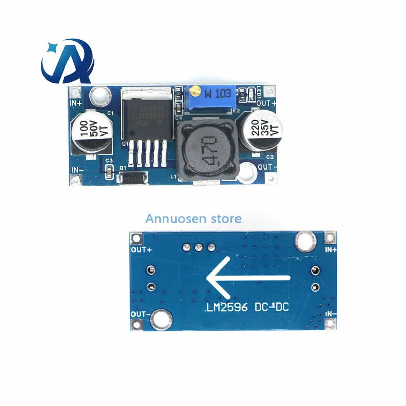 LM2596HV Step Down Converter LM2596HV Step-Down Spannungsregler Modul – Einstellbar, Für AC-DC Oder DC-DC Niederspannung Einstellbares Spannungsregler-Modul