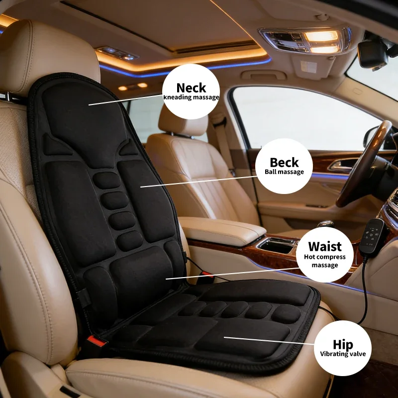 Electric Car and Home Massage Cushion with Heat
