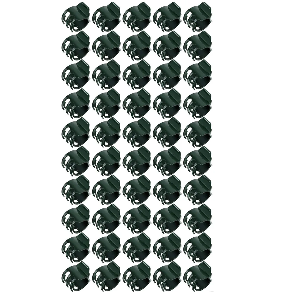 6-Claw Dark Green Plant Support Clips for Orchids and Climbing Vines
